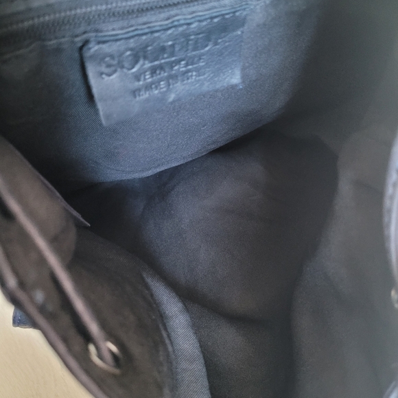 Authentic Soft Italian Leather Drawstring Backpack - Picture 6 of 15